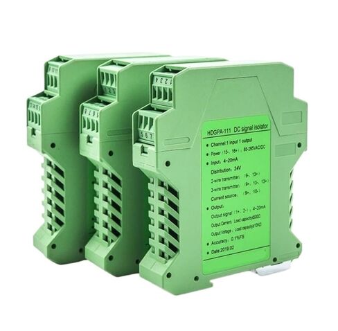 1pcs 2 Channels 4-20ma to 0-10vdc Converter Voltage Current Signal Isolator Converter(24V_0-5V_IN0-20MA) in Kuwait
