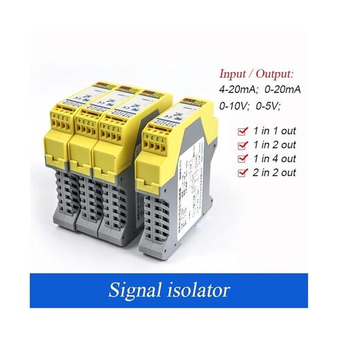 2 in 2 Out 4-20mA 0-10VDC Signal Splitter Isolator 2 in 2 Out Signal Transmitter 1 in 4 Out(Out 0-20MA_Input 4-20MA) in Saudi Arabia