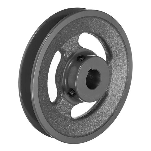uxcell BK55-3/4 V-Belt Sheave 3/4"Bore 5.25"OD Single Groove Web Sheave Bored-to-Size Sheave, Cast Iron, Belt Section for 3L or B Belt in Saudi Arabia