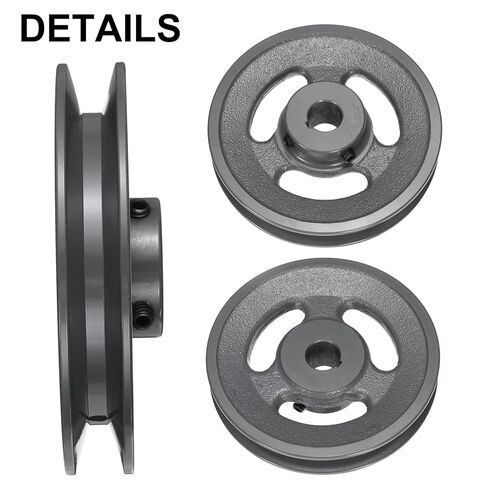 uxcell BK55-3/4 V-Belt Sheave 3/4"Bore 5.25"OD Single Groove Web Sheave Bored-to-Size Sheave, Cast Iron, Belt Section for 3L or B Belt in Saudi Arabia