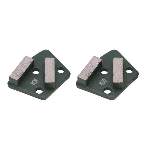 3PCS 80 Grit Grinding Shoes Blocks,2 Teeth Trapezoid Grinding Disc Kit, Concrete Grinding Disc, Floor Grinding Pad Tools for Grinder Concrete Aggreesive Cutting(Green, 80#) in Saudi Arabia