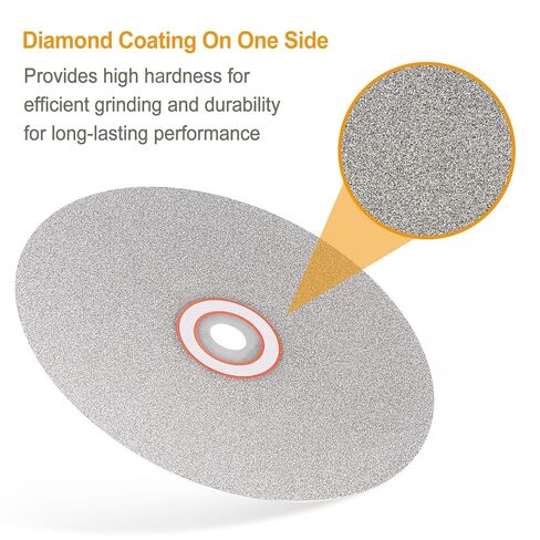 HARFINGTON Diamond Flat Lap Disc Set 4" x 5/8" Arbor 600/1000/1200/1500/2000/2500/3000 Grit Grinding Wheel in Saudi Arabia
