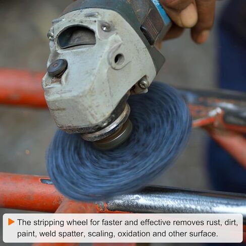 2 Pack 4.5" Paint Stripping Disc Drill Attachment,1/2" Wide with 1/4" Shaft Strip Clean Discs Remove Paint Coating Rust in Saudi Arabia
