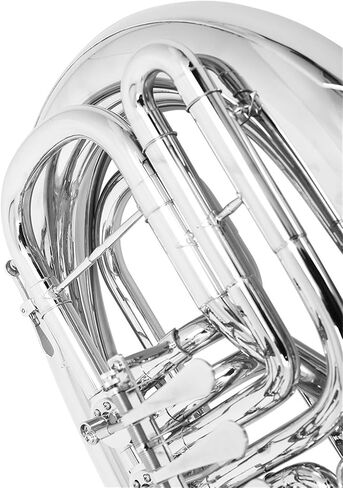 Beginner Tuba Bb 4 Key Euphonium Nickel Plated Brass Instrument in Kuwait