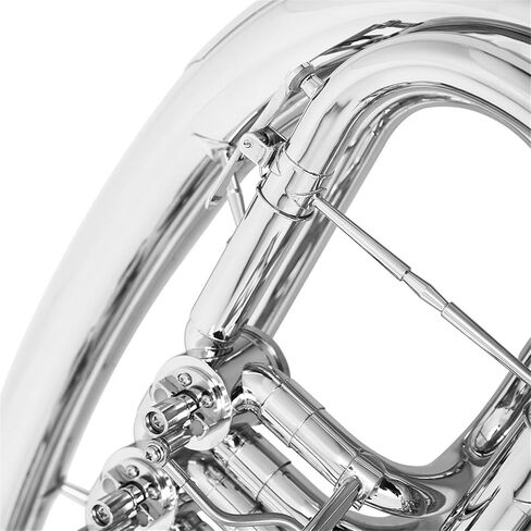 Beginner Tuba Bb 4 Key Euphonium Nickel Plated Brass Instrument in Kuwait