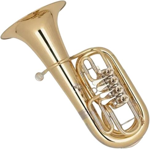 Beginner Tuba Gold Four Rotary Euphonium with Musical Instrument in Kuwait