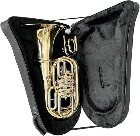 Beginner Tuba Gold Four Rotary Euphonium with Musical Instrument in Kuwait