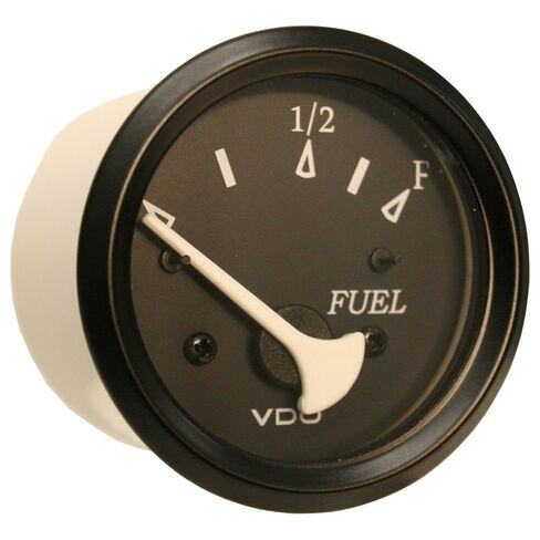 301-11802 - Aftermarket Replacement Cockpit Marine 52mm 2-1/16 Inch Fuel Level Gauge - Black Dial Bezel Compatible with VDO in Saudi Arabia
