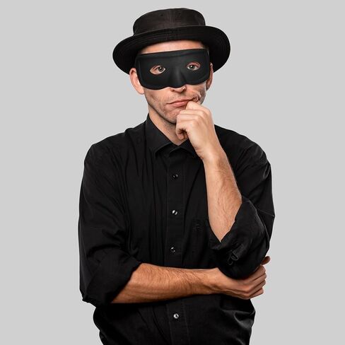 أسود عين العيون أزياء هالوين - قناع البطل المتنزه القراصنة اللصوص نينجا لصقات تأثيري الحفلات in Kuwait