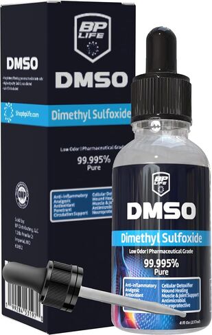 DMSO Pharmaceutical Grade 4oz Glass Bottle with Dropper Lid, No Odor, Lab Tested for Purity, DMSO Liquid 99.9 Pure, DMSO Pharmaceutical Grade in Kuwait