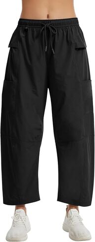 Cargo Pants for Women Barrel Leg UPF 50+ Water Resistant Athletic Hiking Pants Quick Dry Outdoor Baggy Jogger 5 Pocket in Saudi Arabia