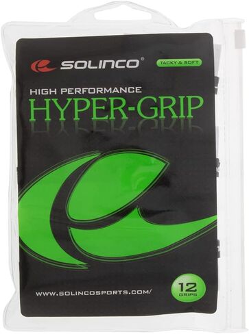 Solinco Hyper Extra Tacky Tennis Overgrip، أبيض، 12 قطعة in Saudi Arabia