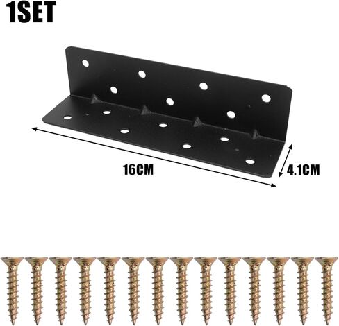 1set L-Shaped Thickened 90-Degree Right-Angle Gardening Bed Angle Bracket with 14 Screws Heavy Duty Corner Brace in Saudi Arabia