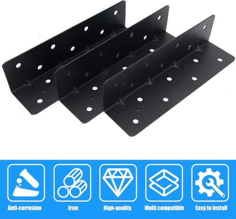 1set L-Shaped Thickened 90-Degree Right-Angle Gardening Bed Angle Bracket with 14 Screws Heavy Duty Corner Brace in Saudi Arabia