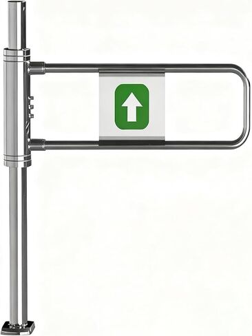 بوابة متأرجحة من الفولاذ المقاوم للصدأ للمكتبات العامة، باب يسار آمن في اتجاه واحد لمحلات السوبر ماركت والمستودعات (100 سم) in Kuwait