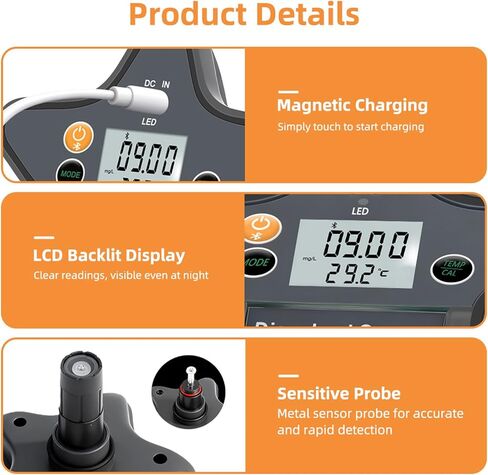 titleDissolved Oxygen Meter Digital Tester for Aquarium Water Quality Monitoring in Kuwait