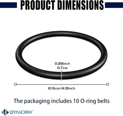 10 عبوات من أحزمة القيادة المطاطية الفاخرة من النتريل لأكواب الصخور الكهربائية Harbour Freight Chicago - تناسب الآلات المركزية، ABN & Viyuki - متينة، مقاومة للزيوت، تركيب بدون أدوات in Kuwait