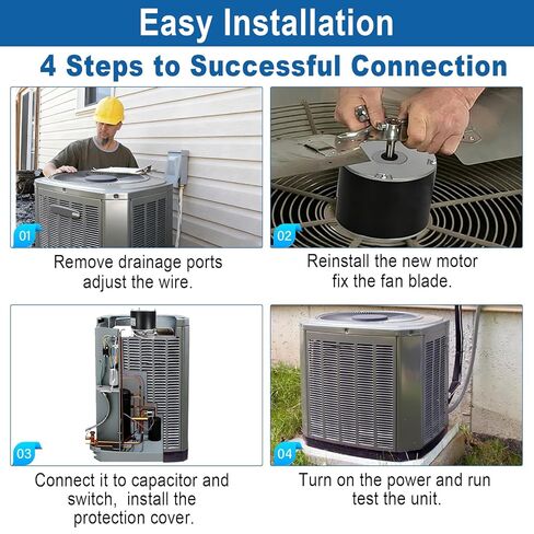 45210 محرك مروحة مكثف، 1/5 حصان 825 دورة في الدقيقة 208-230 فولت تيار متردد استبدال محرك مروحة مكثف للناقل براينت باين HC37GE210، HC37GE210A، 3S003، 5KCP39GFY917S 5KCP39GFS166S، 6DLL2، 51-23055-12، 622080 in Kuwait