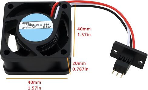 مروحة تبريد eMagTech 3Pin DC24V 0.13A 1608KL-05W-B69 مناسبة لمعدات اتصالات شبكة تبديد الحرارة in Kuwait