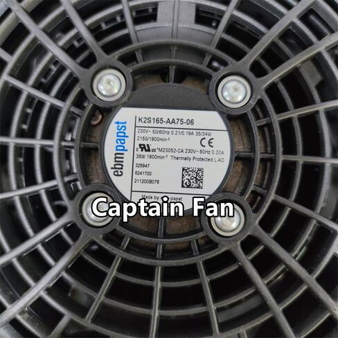 EBM PAPST K2S165-AA75-06 0.21/0.19 أمبير، 2150/1900 دورة في الدقيقة، 230 فولت تيار متردد، 35/34 وات، 50/60 هرتز، مروحة in Saudi Arabia