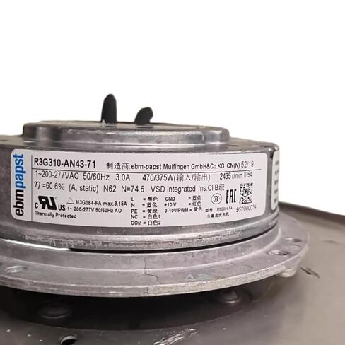 R3G310-AN43-71 230V 3.0A 470/375W 2435RPM Cooling Fan in Kuwait