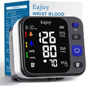 جهاز مراقبة ضغط الدم من المعصم، ترقية جديدة 2026، معصم معصم رقمي تلقائي لضغط الدم مع جهاز عرض كبير لضغط الدم للاستخدام المنزلي، 99 × 2 مجموعة ذاكرة مع حقيبة تخزين in Kuwait