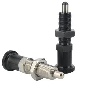 VCN212-BK Speherical Shape Plunger Carbon Steel Black Oxide Indexing Plungers with Lock Nuts 1Pcs(QX212-BNK,M10) in Kuwait
