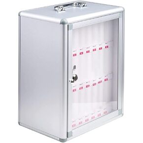 48 Slots Cell Phone Storage Box Aluminum Alloy Wall Mounted Numbered Mobile Phone Cabinet Organizer Box for School Factory Examination (48) in Kuwait