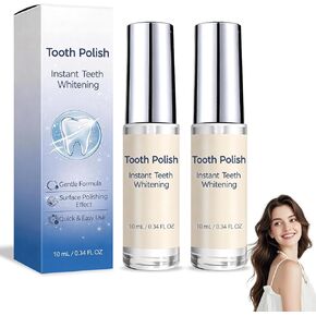 2PCS Tooth Polish, Instant Tooth Paint, Gentle & Safe Formula, Simple & Portable White Paint, Enhance Tooth Surface Appearance, Freshens Breath in Kuwait