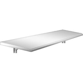 رف امتياز 72 طول × 12 عرض بوصة، حامل رف طعام منسدل من الفولاذ المقاوم للصدأ قابل للطي لتقديم الطعام لنوافذ الامتياز in Kuwait