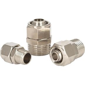 هوائي سريع تويست الخيوط النحاس موصل مستقيم أنبوب الهواء قفل الجوز 6-1/8-2/10-3/12-4 1 قطعة (PC6-M5) in Kuwait