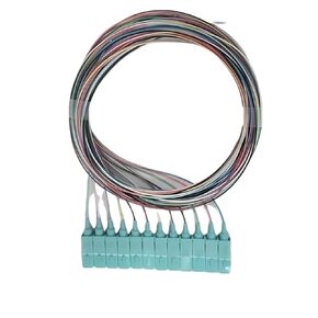 Elfcam® - ضفيرة الألياف الضوئية 12 ألياف أحادية الوضع Simplex FCA 9/125um OS2، أصفر in Kuwait