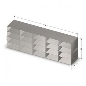 رف تجميد قياسي UF-542 لصناديق مقاس 2 بوصة، من الفولاذ المقاوم للصدأ، 5 × 4 أغطية in Kuwait