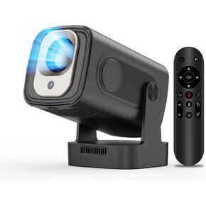 Hy300Pro Mini Projector مع WiFi و Bluetooth ، دعم Projector 4K المحمول ، حجر الأساس التلقائي ، Air Mouse Remote ، التحكم الصوتي ، 180 درجة ذكية Proyect in Kuwait