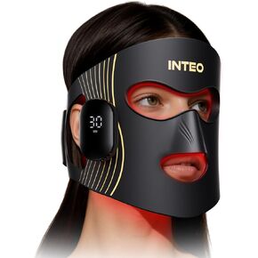 العلاج بالضوء الأحمر للوجه بأربعة أوضاع، قناع العلاج بالضوء الأحمر القابل للتنفس مع 4 أوضاع للضوء الملون، قناع الوجه بالأشعة تحت الحمراء 850 نانومتر العلاج بالضوء مع مؤقت، قناع LED محمول للمنزل والسفر in Kuwait