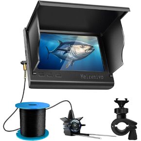 كاميرا لصيد الأسماك تحت الماء كاميرا مع كابل 100 قدم ، عرض IPS 4.3 بوصة ، رؤية ليلية بالأشعة تحت الحمراء ، 220 درجة زاوية IP67 مقاومة للماء ، 1080 بكسل عالي الدقة للجليد ونهر قوارب الكاياك قوارب الصيد in Kuwait
