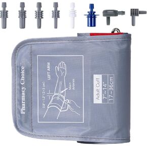 سوار ضغط دم متوسط ​​للأطفال، ذراع نحيف، سوار Adout، متوافق مع معظم الشاشات، سوار بديل لضغط الدم ARM مع 8 موصلات 17-36 سم (7"-14") in Kuwait