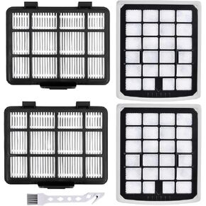 استبدال فلتر NEN180 متوافق مع قطع غيار المكنسة الكهربائية Eureka NEN180 NEN186BL بدون كيس، 2 مرشحات HEPA و2 عنصر مرشحات أكواب الغبار، 4 عبوات in Kuwait