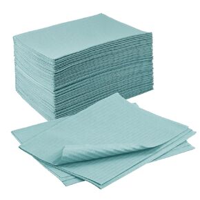 Dental Bibs - 500 Pack Adult Disposable Bibs for Dentist, Tattooing - 13" x 18" Black - 3-Ply Waterproof Medical Sheets for Piercing, Tattoo Table Station, Nail Techs (Peach) in Kuwait