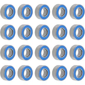 20 قطعة MR74-2RS محامل كروية ذات أخدود عميق 4x7x2.5 مم من الفولاذ الكروم محمل مصغر مزدوج مختوم من المطاط الأزرق، P0 (ABEC 1) in Kuwait