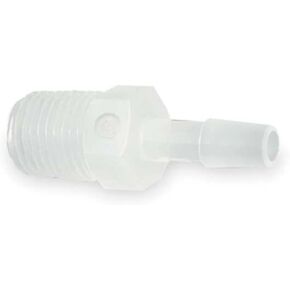 محول ذكر Eldon James Barbed x MNPT، فلوريد البولي فينيلدين، مقاس 1 بوصة، طبيعي - A16-16NK in Kuwait