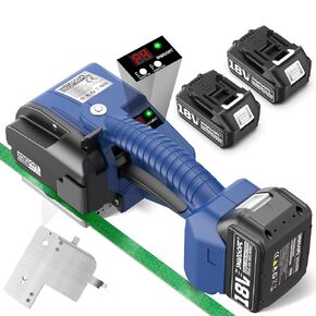 SWANSOFT Electric Strapping Tool with 2 * 18V 5Ah, Electric Strapping Machine for 0.51" - 0.63" PP PET Straps Banding Strapping Tool for Packaging Box Pallet in Kuwait