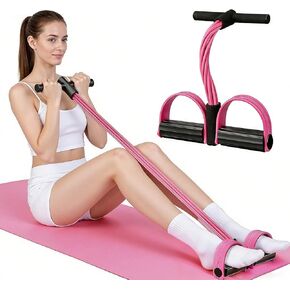 Pedal Resistance Bands with Handles, New Model 6 Tube Resistance Foot Pedal, Multifunctional Rubber Resistance Bands, Suitable for Waist, Arms, Abdomen, and Legs in Saudi Arabia