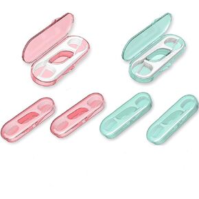 6pcs-Portable 2-in-1 Floss and Toothpick Case - Travel Oral Care Container, Compact Hygiene Kit, Dual Storage Box, Mini Dental Pick Holder in Kuwait