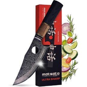 ماتساتو أوسورين سكين الشيف 6.3 بوصة - سكين مطبخ ياباني من الفولاذ المقاوم للصدأ، سكين الشيف الاحترافي للطهي، سكين قطع اللحوم، سكين التقطيع، سكاكين المطبخ الحادة للطهي وإعداد الطعام in Kuwait