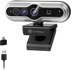 Windows Hello Webcam ، 2K 30fps ، 5MP 84 ° FOV USB CAM مع ميكروفون تقليص الضوضاء ، غطاء خصوصية مقفل ، ومضمّن ، توافق واسع ، التوافق الواسع للاجتماعات الشخصية ، مكالمات الفيديو in Kuwait