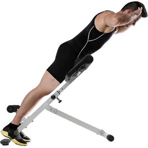 كرسي روماني، مقعد مفرط التمدد قابل للتعديل متعدد الوظائف، معدات تمرين شديدة التحمل لتمرين الجسم بالكامل الكل في واحد، سعة 265 رطلاً in Kuwait