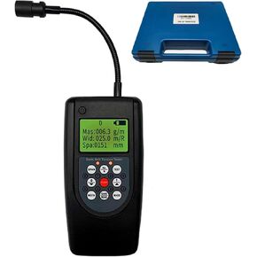 مقياس شد الحزام الصوتي، مقياس شد الحزام المتكامل مع شاشة LCD بإضاءة خلفية ومسبار اتجاه قابل للتعديل، نطاق قياس 10 هرتز - 680 هرتز وتخزين 20 معلمة للحزام، للأحزمة على شكل حرف V متعددة الأضلاع in Kuwait