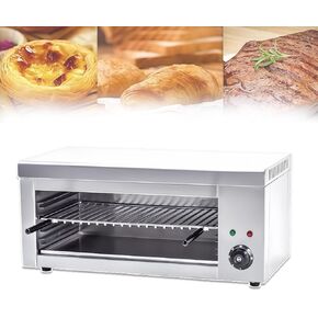 Salamander Broiler Countertop Grill, 2000w Commercial Salamander Broiler, Stainless Steel Cheese Melter Machine, Countertop Salamander Broiler for Restaurant Kitchen Home Toast Sandwiches in Saudi Arabia
