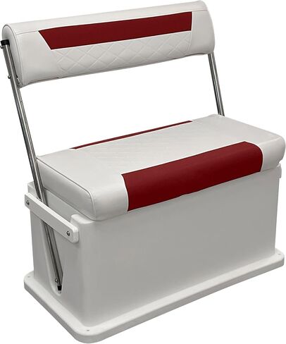 Wise 8WD437-1906 Premium Swingback Cooler/Storage Seat, 62 Quart, White/Crimson Red in Saudi Arabia